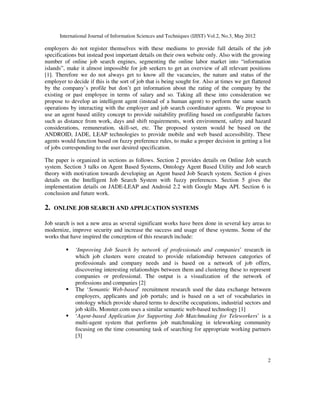 Information Security Job Search Techniques Reference: Job Search System In Android Environmentapplication Of Intelligent