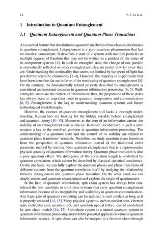 Entanglement In Spin Chains From Theory To Quantum Technology ...