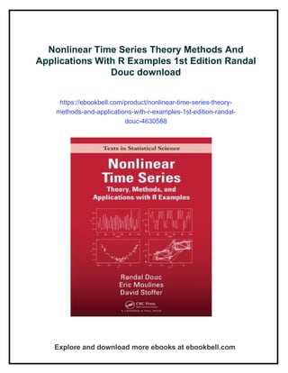 Nonlinear Time Series Theory Methods And Applications With R Examples ...