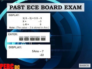 PAST ECE BOARD EXAM
BASICS
 