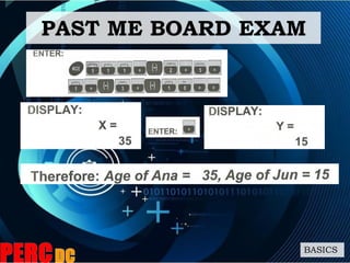 PAST ME BOARD EXAM
BASICS
 
