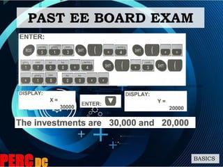 PAST EE BOARD EXAM
BASICS
 