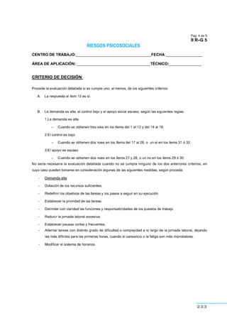 233
RIESGOS PSICOSOCIALES
 