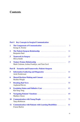 Communication Skills For Surgeons A Contemporary Guide Benjamin Patel | PDF