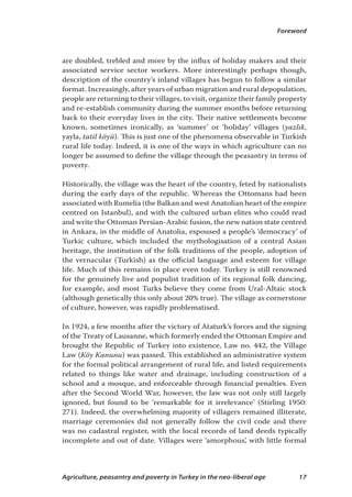 Agriculture Peasantry And Poverty In Turkey In The Neoliberal Age Murat ...