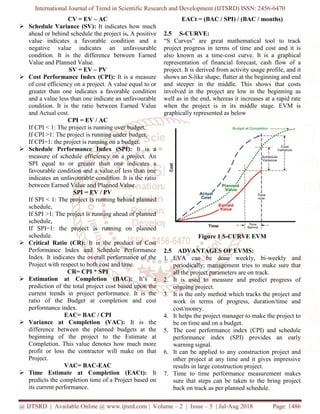 Earned Value Management for Design and Construction Project | PDF
