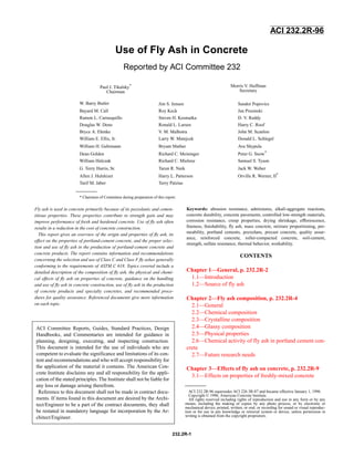 232.2 r 96 - use of fly ash in concrete | PDF