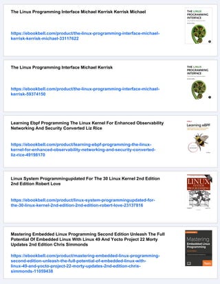 The Linux Programming Interface Michael Kerrisk | PDF