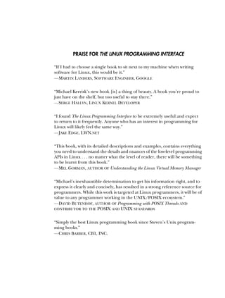 The Linux Programming Interface Michael Kerrisk | PDF