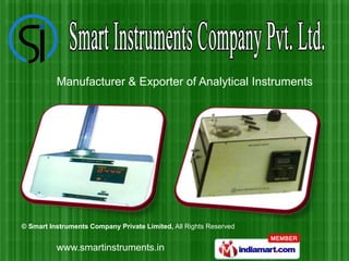 Gas Flow Meter by Smart Instruments Company Private Limited Dombivli