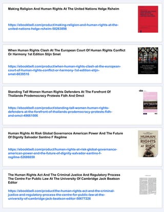 Human Rights At The Un The Political History Of Universal Justice Roger ...