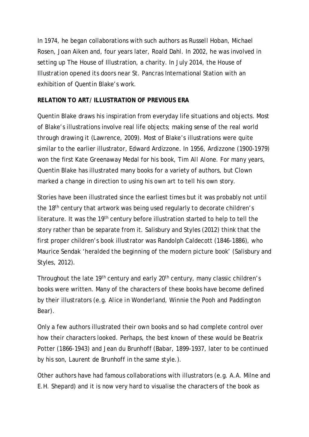 HISTORY and CRITIQUE Essay