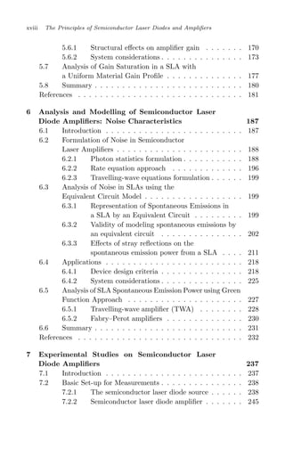The Principles Of Semiconductor Laser Diodes And Amplifiers Analysis ...