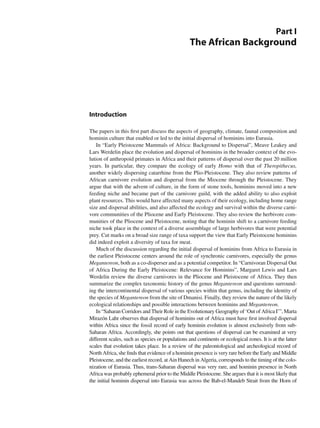 Out Of Africa I The First Hominin Colonization Of Eurasia 1st Edition ...