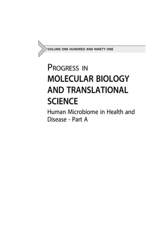 Human Microbiome In Health And Disease Part A Bhabatosh Das | PDF