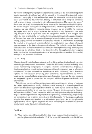 Unpro Pattern Fundamental Principles Of Optical Lithography The Science Of ...