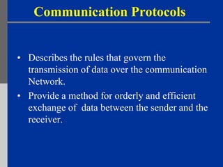 communication-protocols | PPTX | Operating Systems | Computer Software ...