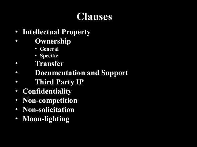 agreement ip assignment of rights Ups Agreements on IP Presentation Kalyan Dr Start by C for