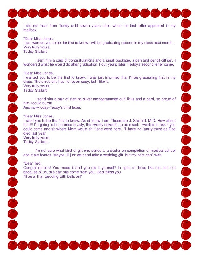 Any lesson learned about teddy image