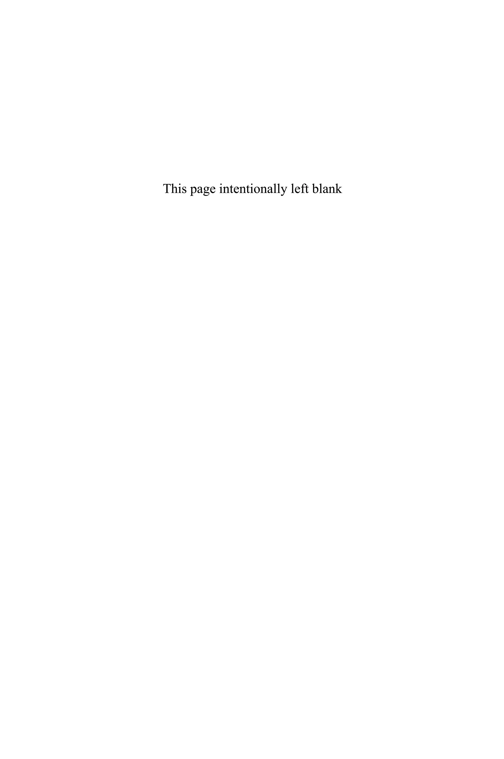 This page intentionally left blank
This page intentionally left blank
 