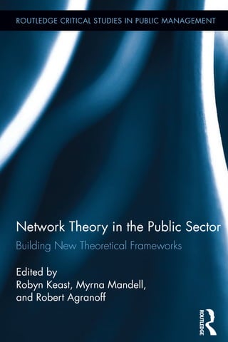 Paula Routledge Network Theory In The Public Sector Building New Theoretical Frameworks ...