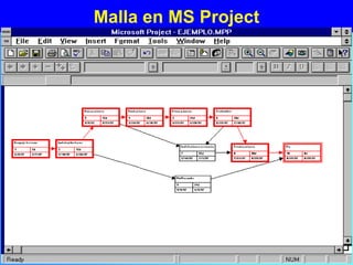 Malla en MS Project
 