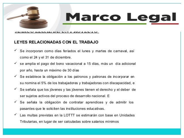 Que Es Marco Legal De Un Proyecto es.slideshare.net