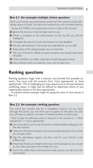 Msra Sjt Ranking Question Example Oxford Assess And Progress Situational Judgement Test 4th Edition David ...