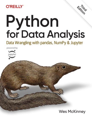 Python
for Data Analysis
Data Wrangling with pandas, NumPy & Jupyter
Wes McKinney
T
h
i
r
d
E
d
i
t
i
o
n
powered by
 