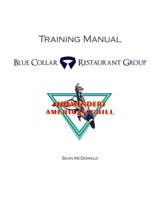 !
!
Training Manual
Sean McDonald
!
 