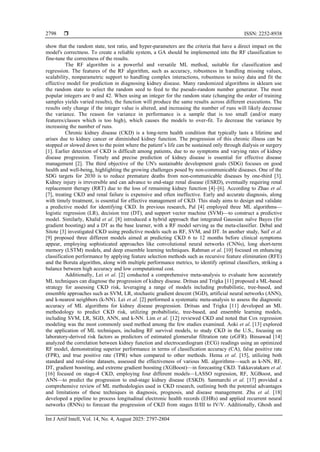 Integrating random forest and genetic algorithms for improved kidney ...