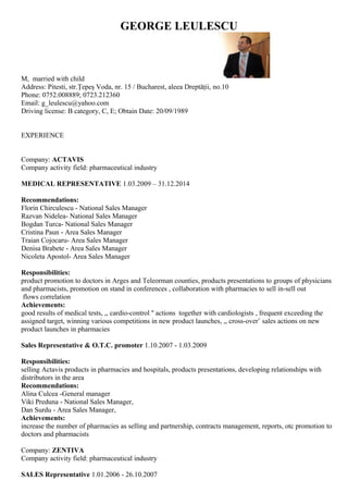 EN-C.V. GEORGE LEULESCU | PDF