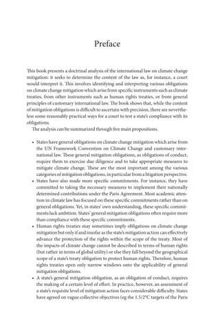 International Law Obligations On Climate Change Mitigation Benoit Mayer ...