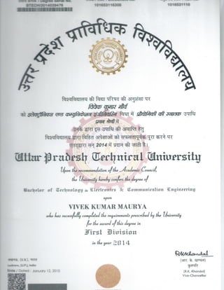 B Tech degree | PDF
