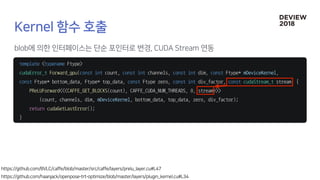 template <typename Ftype>
cudaError_t Forward_gpu(const int count, const int channels, const int dim, const Ftype* mDeviceKernel,
const Ftype* bottom_data, Ftype* top_data, const Ftype zero, const int div_factor, const cudaStream_t stream) {
PReLUForward<<<CAFFE_GET_BLOCKS(count), CAFFE_CUDA_NUM_THREADS, 0, stream>>>
(count, channels, dim, mDeviceKernel, bottom_data, top_data, zero, div_factor);
return cudaGetLastError();
}
 