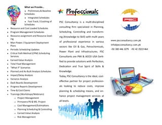 PSC From Concept to Complete PM Solutions