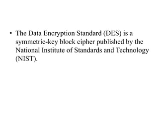 symmetric key encryption algorithms | PPT