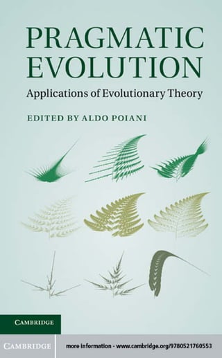 Evolution Application Pragmatic Evolution Applications Of Evolutionary Theory Dr Aldo Poiani ...