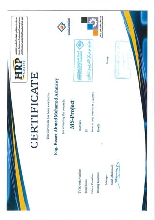 All courses certificates PDF