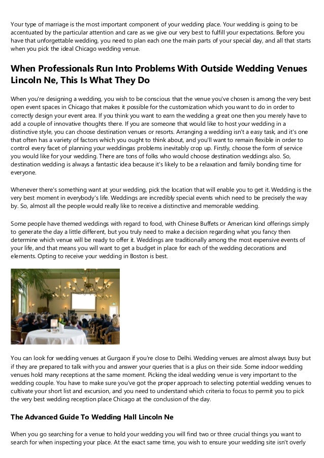 3 Reasons Your Unique Wedding Reception Venues Is Broken And How To
