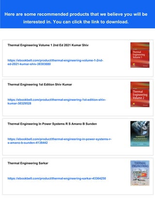 Thermal Engineering 10th Edition Er Rk Rajput | PDF