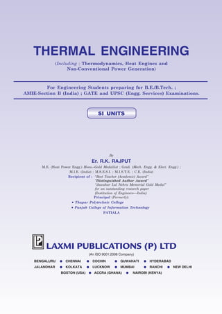 Thermal Engineering 10th Edition Er Rk Rajput | PDF
