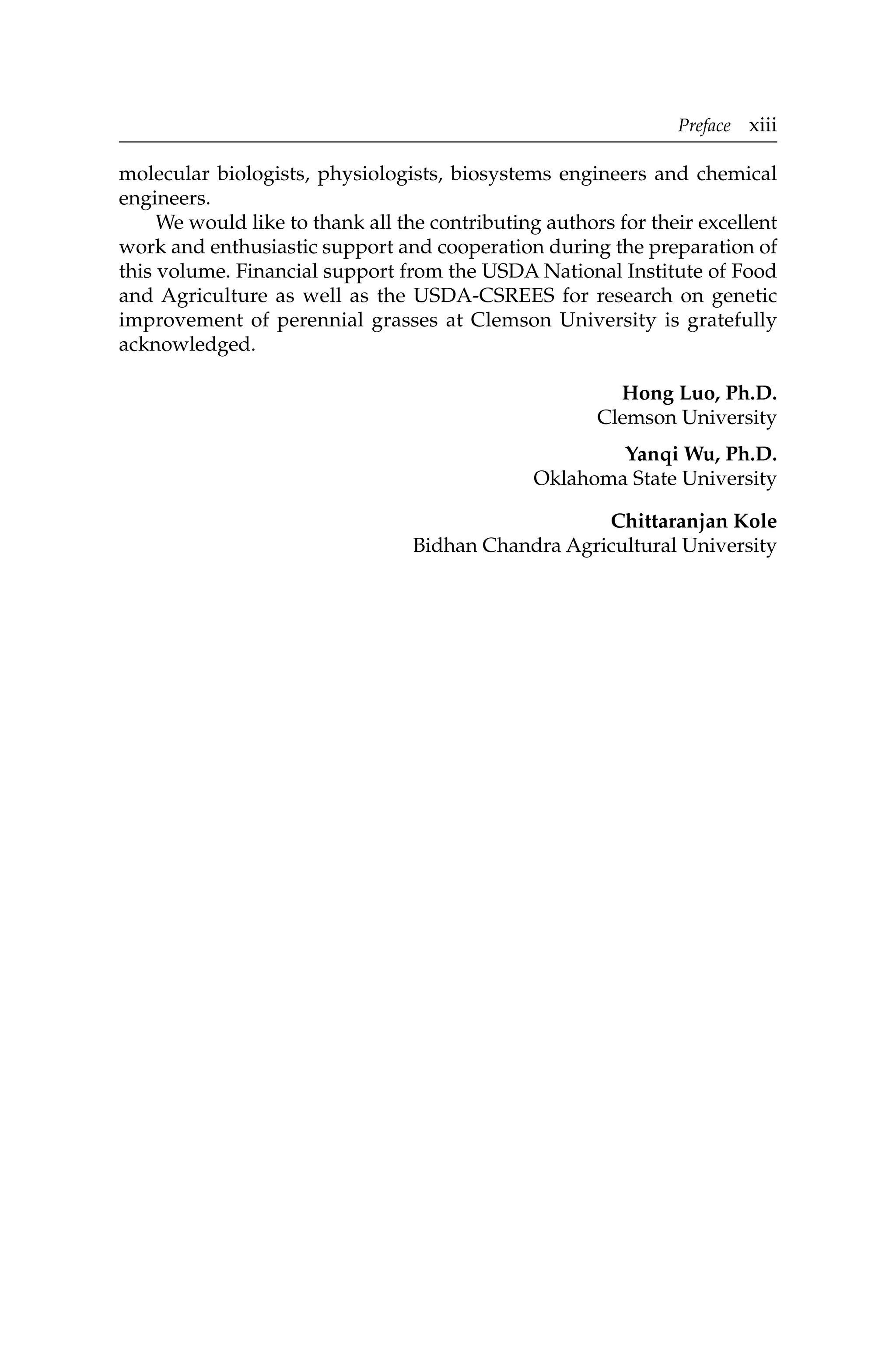 Compendium Of Bioenergy Plants Switchgrass Hong Luo Yanqi Wu | PDF