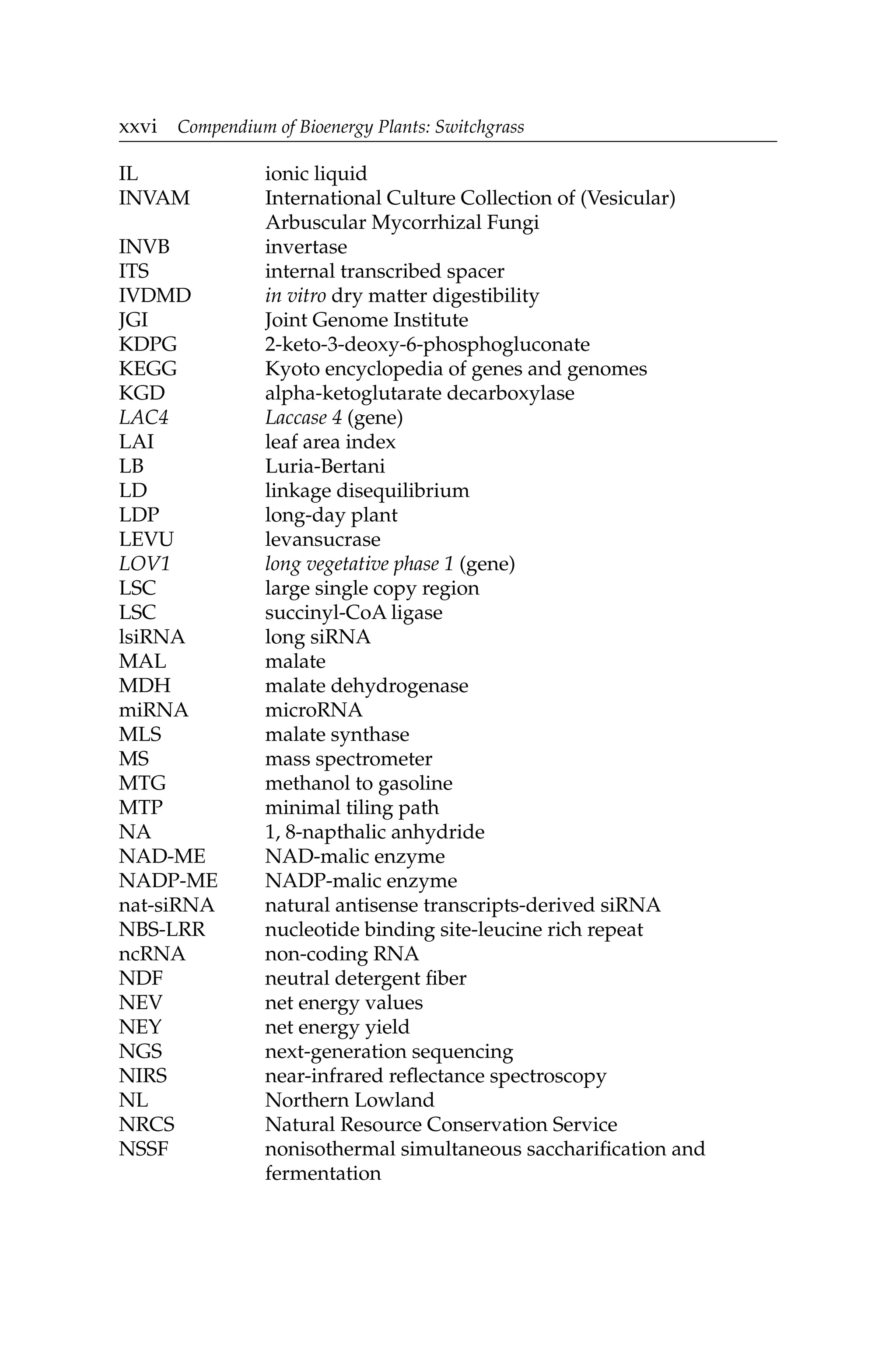 Compendium Of Bioenergy Plants Switchgrass Hong Luo Yanqi Wu | PDF