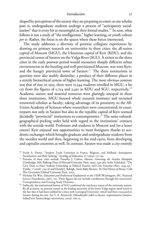 Timothy Pinner Making The Soviet Intelligentsia Universities And Intellectual Life ...