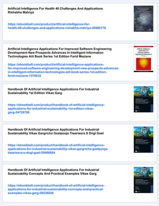 Artificial Intelligence Applications For Health Care Anil Kumar | PDF