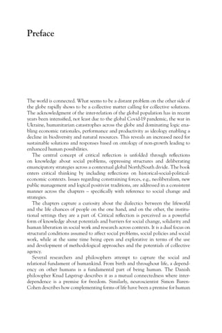 Revitalising Critical Reflection In Contemporary Social Work Research ...