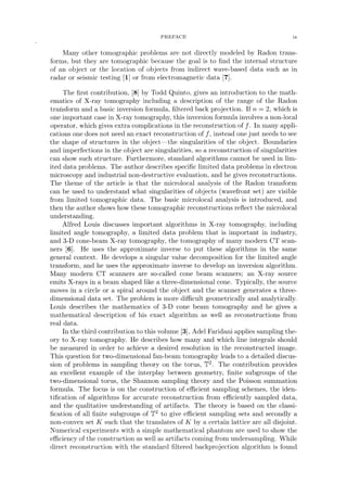 The Radon Transform Inverse Problems And Tomography Gestur Olafsson And ...