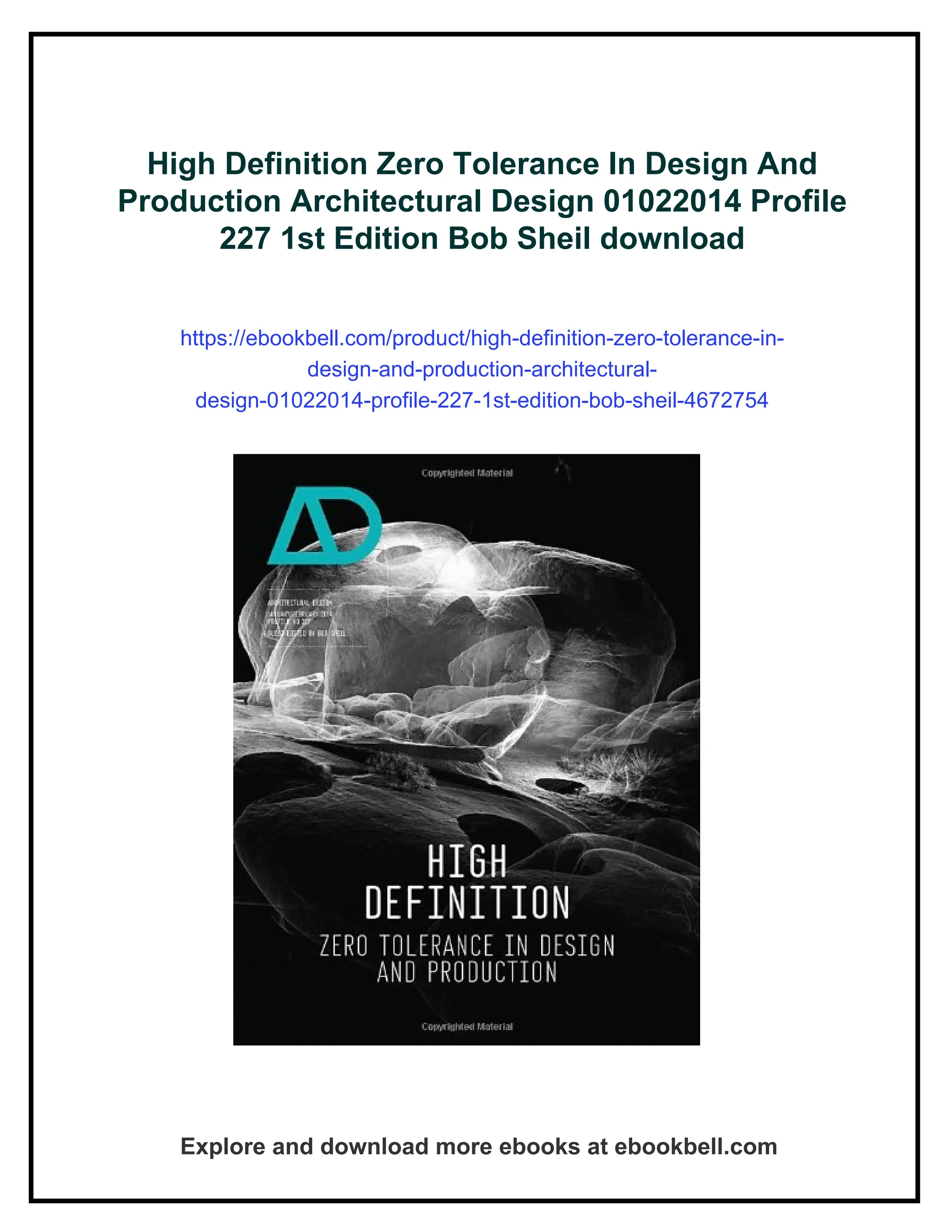 High Definition Zero Tolerance In Design And Production Architectural ...