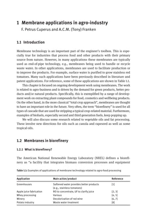 Integrated Membrane Operations In The Food Production Alfredo Cassano | PDF